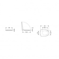  Selnova Abattant de WC en Duroplast, Blanc (500.331.01.1)