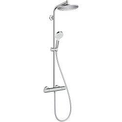 Hansgrohe Crometta S 240 Colonne de douche 1 jet, avec Mitigeur thermostatique, Chrome (HG-27267000)