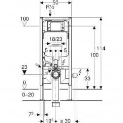 Pack WC Bati-support Geberit extra-plat UP720 + WC Ideal Standard Tesi Aquablade + Abattant softclose + Plaque Chrome
