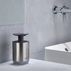 Extend Egouttoir extensible avec bonde + distributeur à savon liquide, inox (85189)