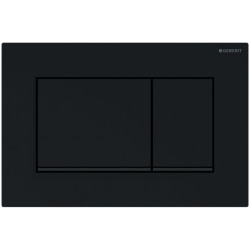 Geberit Sigma30 Plaque de déclenchement double touche, Noir brillant (115.883.DW.1)
