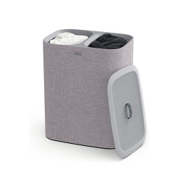 Joseph Joseph Tota panier de séparation du linge, facile à vider, 90 litres, gris (50003)