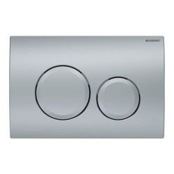 Geberit Delta20 plaque de déclenchement double touche, chrome mat (115.127.46.1)