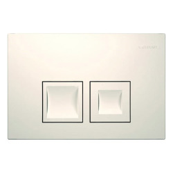  Delta35 plaque de déclenchement double touche, blanc alpin  (115.135.11.5)