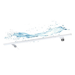 Focco Applique pour miroir LED Esther 100x2,9 cm 5700 K blanc, 15 W, IP44, chrome (ESTHER1000NEW)