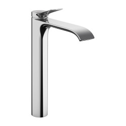 Hansgrohe Vivenis Mitigeur de lavabo surélevé 250 avec tirette de vidage, bec cascade, chrome (75040000)