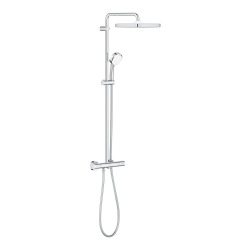 Grohe Tempesta Cosmopolitan system 250 cube, colonne de douche avec mitigeur thermostatique, douche de tête 250XXL, chrome (26689000)