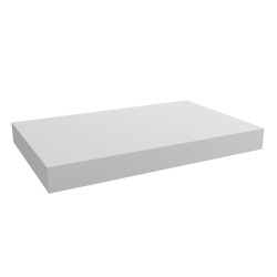  Naturel plan vasque 80x8x50 cm, blanc brillant (DO8050B)