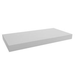 Naturel plan vasque 100x8x50 cm, blanc brillant (DO10050B)