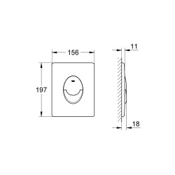 Pack WC Bâti-support Rapid SL + WC Vitra Integra + Abattant softclose + Plaque Chrome mat (RapidSL-IntegraRimless-7)