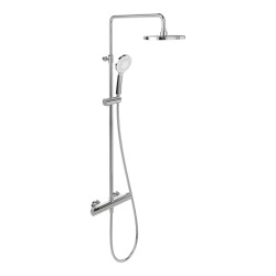 Villeroy & Boch Colonne de douche 230, avec mitigeur thermostatique et douchette 3 jets Chrome