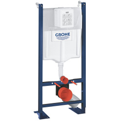 Pack WC Bâti Autoportant Rapid SL + WC suspendu Integra avec abattant + Set habillage + Plaque chrome mat