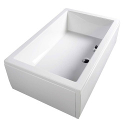  Deep Receveur de douche avec Bordures, 1100x750x260mm, Blanc, (72883)