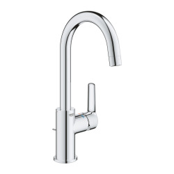 Grohe EUROSMART Mitigeur monocommande de lavabo Taille L,  vidage à tirette, Chrome (24203002)