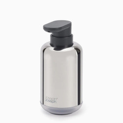 Joseph Joseph EasyStore™ Luxe, distributeur de savon en acier inoxydable, rechargeable, chrome (70582)
