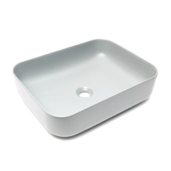 Swiss Aqua Technologies Infinitio Vasque à poser 50x39 cm, sans trop-plein, Gris mat (SATINF5039LGRM)