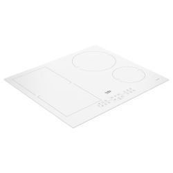 Plaque à induction Beko blanche avec technologie EasyFit, protection contre débordement et surchauffe, blanc  (HII64200FMTW)