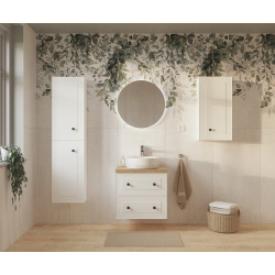 Meuble de salle de bain haut Naturel Forli 40x157x20 cm blanc (FORLIV40BI)
