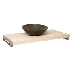 Plaque sous lavabo Naturel Dolce 90x50 cm acacia DO9050AK