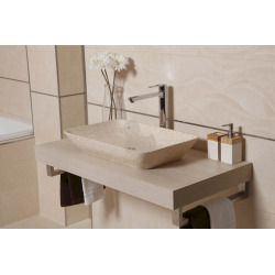 Plaque sous lavabo Naturel Dolce 90x50 cm acacia DO9050AK