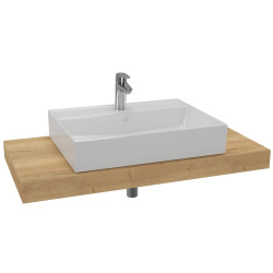 Ensemble de salle de bain Hansa avec plaque sous lavabo Dolce 100x8x50 cm chêne halifax KSETDO12