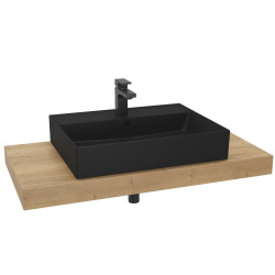 Ensemble de salle de bain Hansgrohe avec Dolce 100x8x50 cm chêne halifax KSETDO16