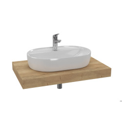Ensemble de salle de bain Hansgrohe avec Dolce 80x8x50 cm chêne halifax KSETDO2
