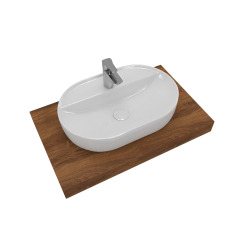 Ensemble de salle de bain Hansgrohe avec lavabo Dolce 80x8x50 cm chêne charleston KSETDO4