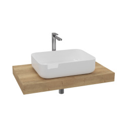 Ensemble de salle de bain SAT avec Dolce 80x8x50 cm chêne halifax KSETDO5