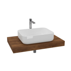 Ensemble de salle de bain SAT avec plaque sous lavabo Dolce 80x8x50 cm chêne charleston KSETDO7