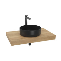 Ensemble de salle de bain SAT avec Dolce 80x8x50 cm chêne halifax KSETDO9