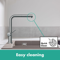 Talis M54 Mitigeur de cuisine 270, avec douchette extractible 1 jet, Chromé (72808000)