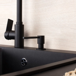 Swiss Aqua Technologies Distributeur de savon encastré, noir (SATDDAVZMC)