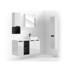 Etagère Naturel Stilla 30x30x44 cm noir (STILLAA03009)