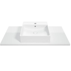 Plan Naturel Stilla 90x2,5x46 cm blanc (STILLAF09002)