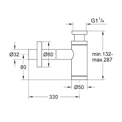 Siphon 1 1/4" (28912000)