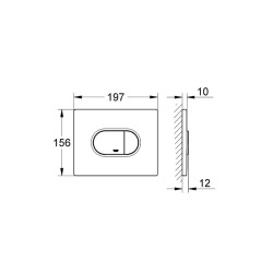 Arena Cosmopolitan Plaque de commande WC 38858P00