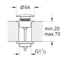Bonde de vidage (65807000)