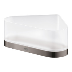 Selection Porte-savon d'angle avec support, Hard graphite (41038A00)