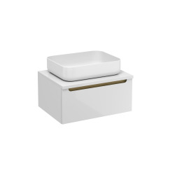 Meuble de salle de bain sous lavabo Naturel Stilla 60x30x45 cm blanc (STILLAD06007DBI)