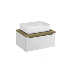 Meuble de salle de bain sous lavabo Naturel Stilla 60x30x45 cm blanc (STILLAD06007DBK)
