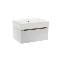 Meuble de salle de bain avec lavabo Naturel Stilla 60x30x45 cm blanc (STILLAD06007U2)