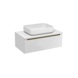 Meuble de salle de bain sous lavabo Naturel Stilla 80x30x45 cm blanc (STILLAD08005DBI)