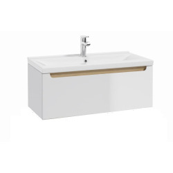Meuble de salle de bain avec lavabo Naturel Stilla 80x30x45 cm blanc (STILLAD08005U3)