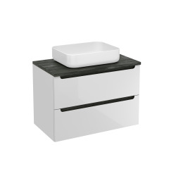 Meuble de salle de bain sous lavabo Naturel Stilla 80x60x45 cm blanc (STILLAD08057DC)