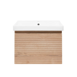 Meuble de salle de bain avec vasque Naturel Savona 58x43x44,8 cm chêne halifax mat (SAVONA60DHU1)