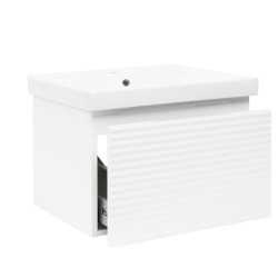 Meuble de salle de bain avec lavabo Naturel Savona 78x43x44,8 cm blanc brillant (SAVONA80BIU1)