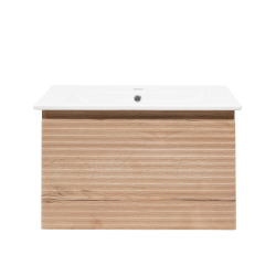 Meuble de salle de bain avec vasque Naturel Savona 78x43x44,8 cm chêne halifax mat (SAVONA80DH)