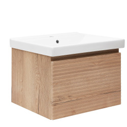 Meuble de salle de bain avec vasque Naturel Savona 78x43x44,8 cm chêne halifax mat (SAVONA80DHU1)