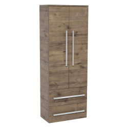 Meuble de salle de bain haut Naturel Cube Way 60x163x33 cm chêne Wellington (CUBE2V60DW)